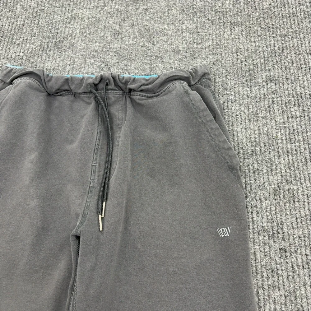 Mack Weldon Shorts Men M Grey Cotton Blend Drawstring Zip Pockets Athletic Sport